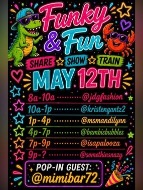 Isapalooza is Live! Come join the Funky & Fun Share Show Train on Tuesdays!